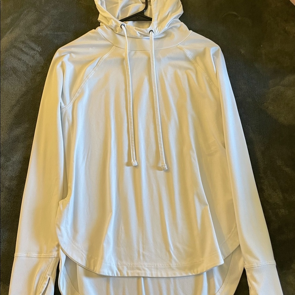White Long Sleeve Hoodie
